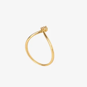 Little Crown gold ring