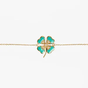 bracelet (cyan flower I)