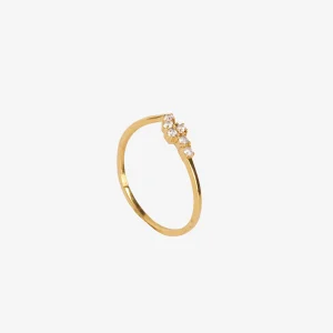 One Side Stones Ring